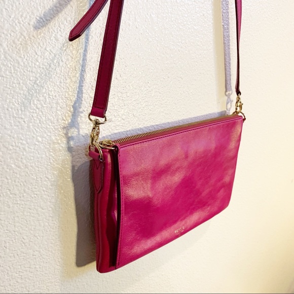 Fossil Bags Fossil Sydney Fuchsia Crossbody Nwot Poshmark